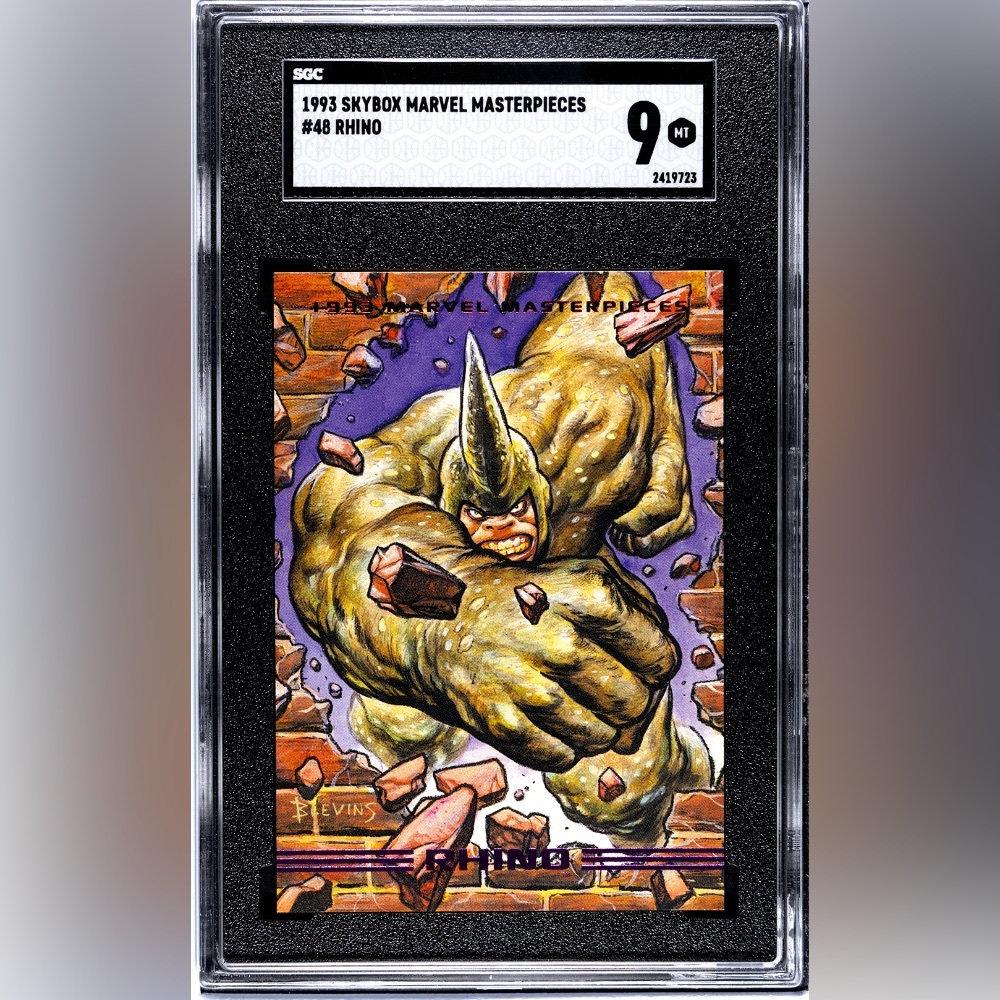 Graded! 1993 Marvel Masterpieces Rhino!